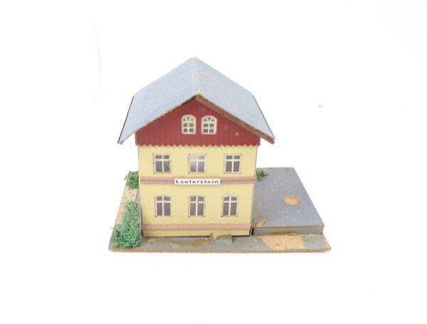 Spur H0 Gebäude Bahnhof Lauterstein / Pappe