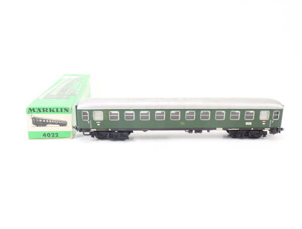 Märklin H0 4022 Personenwagen D-Zug-Wagen 2. Klasse 182035 Stg DB grün Blech OVP