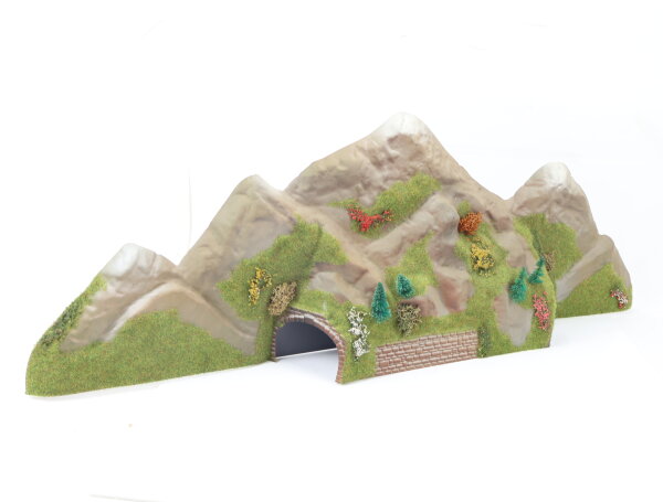 Busch N 8015 Landschaftsbau Tunnel Felsrückwand mit Tunnel Länge ca. 74 cm