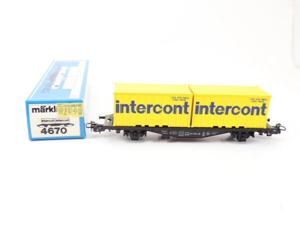 Märklin H0 4670 Güterwagen Containerwagen 042 0 606-4 "intercont" DB