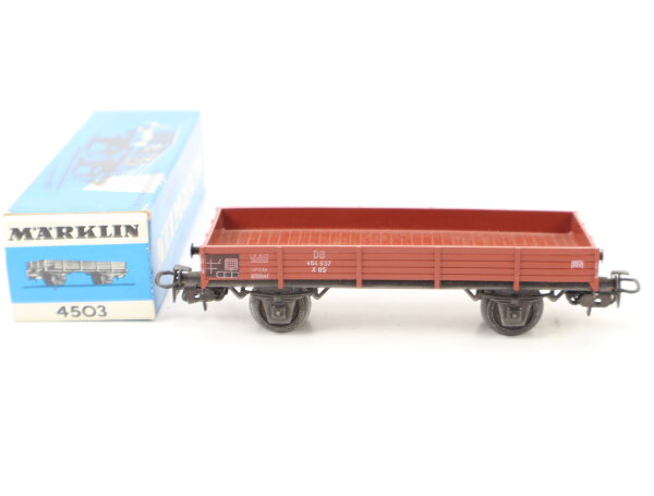 Märklin H0 4503 offener Güterwagen Niederbordwagen 464 637 X05 braun DB