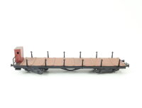 Lehrmodelle Werner Ehlcke H0 Güterwagen Rungenwagen mit Bremserhaus / DC Blech