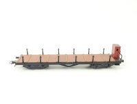 Lehrmodelle Werner Ehlcke H0 Güterwagen Rungenwagen mit Bremserhaus / DC Blech