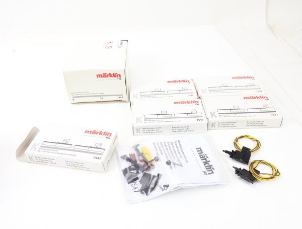 Märklin H0 7547 Zubehör 5x Weichenlaternensatz 2-tlg. für K-Gleis / OVP