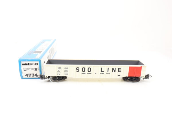 Märklin H0 4774 offener US Güterwagen Gondola "SOO LINE" 67 643