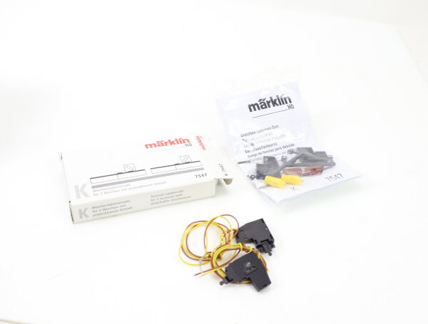 Märklin H0 7547 Zubehör 2-tlg. Weichenlaternensatz für K-Gleis / OVP