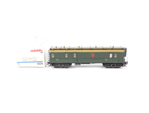 Märklin H0 4229 Personenwagen Bahnpostwagen P.7508 Königl.Württ.Post / NEM
