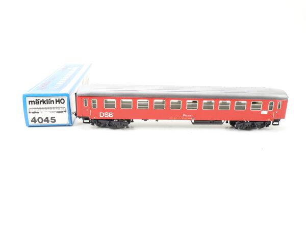 Märklin H0 4045 Personenwagen D-Zug-Wagen dunkelrot 2. Klasse B 2300 DSB / Blech