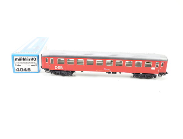 Märklin H0 4045 Personenwagen D-Zug-Wagen dunkelrot 2. Klasse B 2300 DSB / Blech