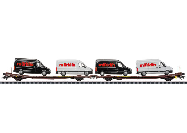 Märklin  H0 47432 Güterwagen Flachwagen-Paar Laads 800B
