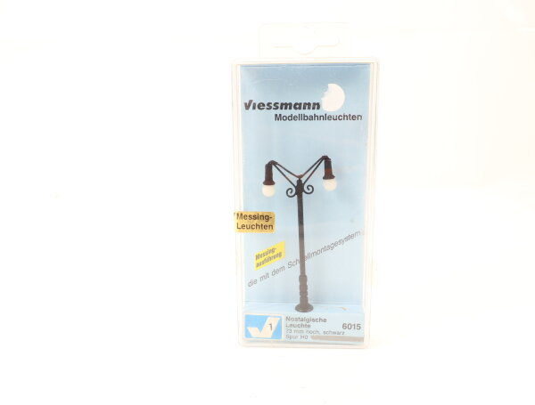 Viessmann H0 6015 Nostalgische Leuchte, zweiflammig / OVP