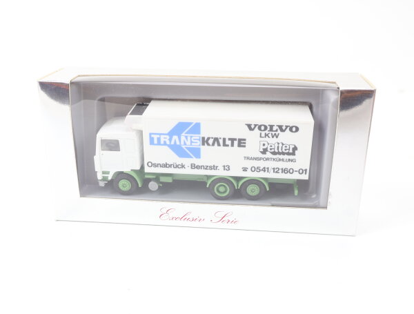 Herpa H0 Modellauto LKW Volvo F12 Kühlkoffer "Tanskälte Petter Transportkühlung"