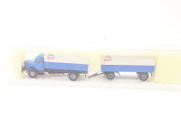 Brekina H0 Modellauto LKW Lastzug Pritsche-Plane IFA...