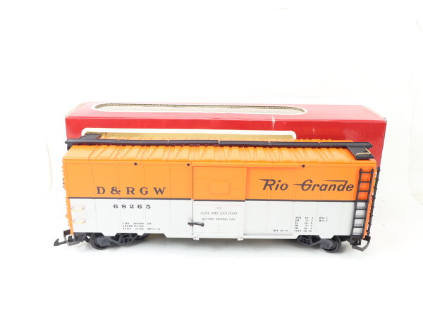 LGB Spur G 4091 Güterwagen Steel Boxcar ""Rio Grande D&RGW 68265" OVP