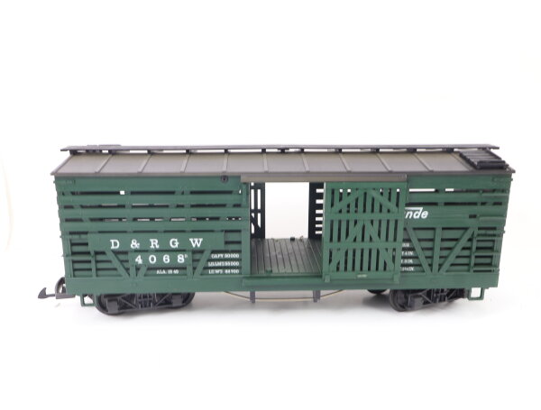 LGB Spur G 4068 Güterwagen Stockcar Viehwagen "Rio Grande D&RGW"