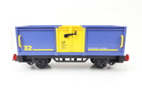 Playmobil G 4114 Güterwagen Containerwagen "Container - Express" blau