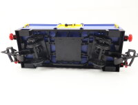 Playmobil G 4114 Güterwagen Containerwagen "Container - Express" blau