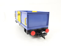 Playmobil G 4114 Güterwagen Containerwagen "Container - Express" blau