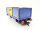 Playmobil G 4114 Güterwagen Containerwagen "Container - Express" blau