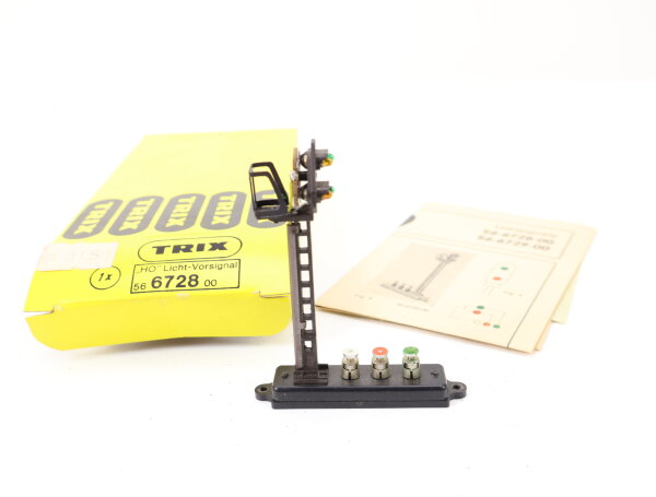 Trix Express H0 6728 Signal Lichtsignal Licht-Vorsignal OVP