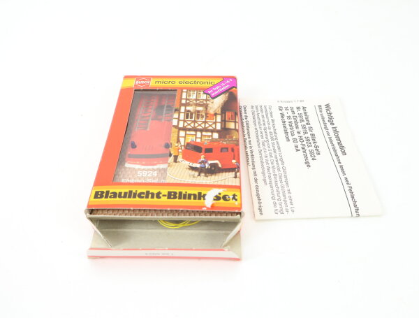 Busch H0 5924 Zubehör Blaulicht-Blink-Set mit 2 Blinklichtern OVP