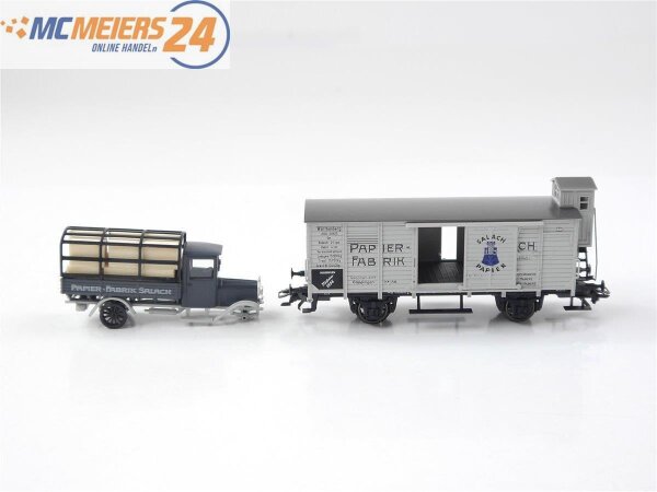 Märklin H0 Wagenset 2-tlg. Museumswagen 1996 "Salach Papier-Fabrik" / NEM E590