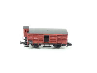 Fleischmann Spur N 8366 Güterwagen Verschlagwagen mit Bremserhaus 493 Vh DRG