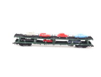 Fleischmann Spur N 8284 Güterwagen Doppelstock-Autotransportwagen beladen 7 PKWs