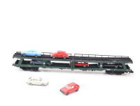 Fleischmann Spur N 8284 Güterwagen Doppelstock-Autotransportwagen beladen 7 PKWs