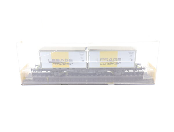 Röwa H0 2304 Güterwagen Containertragwagen "Lesage" DB