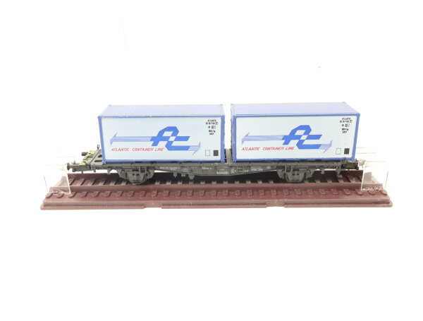Röwa H0 2331 Güterwagen Containertragwagen "Atlantic Container Line" DB