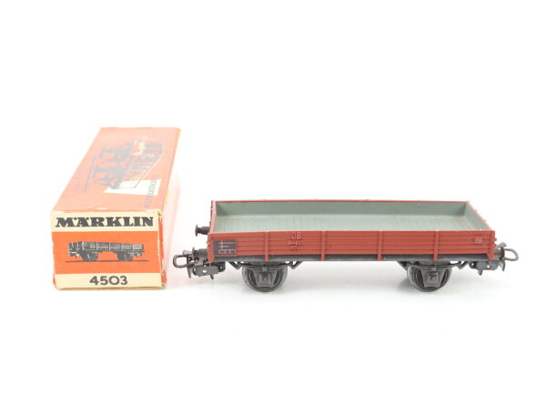 Märklin H0 4503 offener Güterwagen Niederbordwagen 464 637 X05 braun DB
