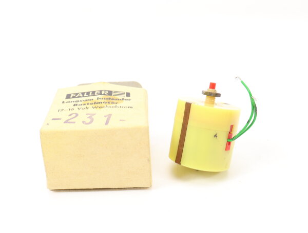 Faller 629 Motor Synchromotor 10-20 V / 50 Hz ca. 4 / 15 U/min / gelb geprüft