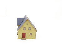 Spur H0 Gebäude Wohnhaus Einfamilienhaus / Pappe