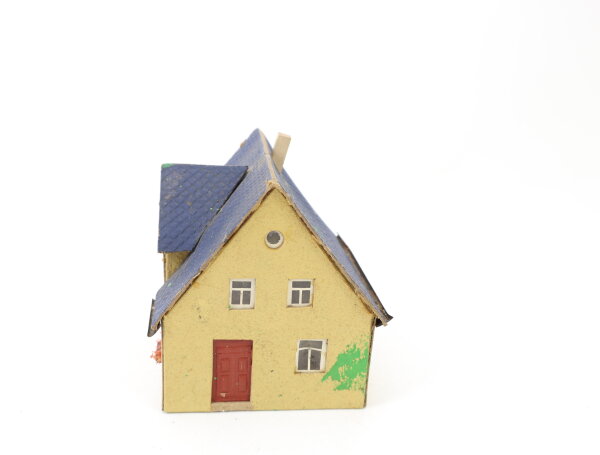 Spur H0 Gebäude Wohnhaus Einfamilienhaus / Pappe