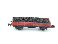 Ibertren Spur N offener Güterwagen Niederbordwagen...