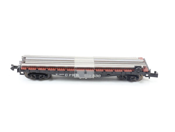 Minitrix Spur N 51 3244 00 Güterwagen Flat Car Flachwagen "U.P.R.R." 530