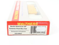 Walters 932-8807 Spur N Gütherwagen US 50`Boxcar Delaware & Hudson 280 26 OVP
