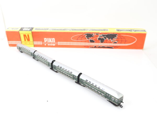 Piko Spur N 5/4136 Personenwagen 4-tlg. Doppelstockwagen DR / OVP