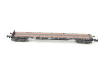 Minitrix Spur N 51 3566 00 Güterwagen Flachwagen Rungenwagen 158-3 DB /OVP