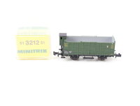 Minitrix N 13203 offener Güterwagen Viehwagen mit...