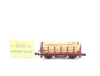 Minitrix Spur N 51 3587 00 Güterwagen Rungenwagen...