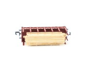 Minitrix Spur N 51 3587 00 Güterwagen Rungenwagen mit Holz-Ladung DB 527-6 / OVP