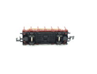 Minitrix Spur N 51 3587 00 Güterwagen Rungenwagen mit Holz-Ladung DB 527-6 / OVP