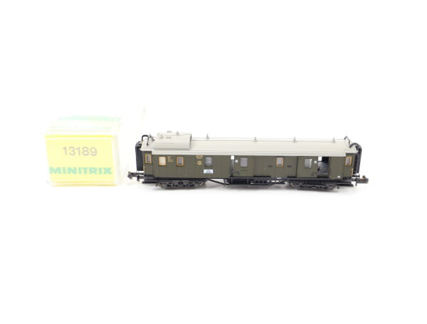 Minitrix Spur N 13189 Personenwagen Gepäckwagen 107776 DRG / OVP