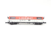 Minitrix Spur N 51 3567 00 Güterwagen Hubschiebedachwagen "Lavamat" AEG DB / OVP