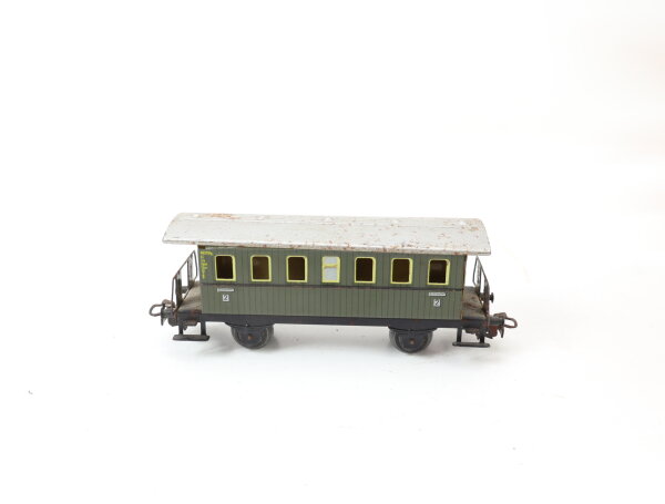 Märklin H0 4040 Personenwagen Donnerbüchse 2. Klasse 4051Stg grün / Blech
