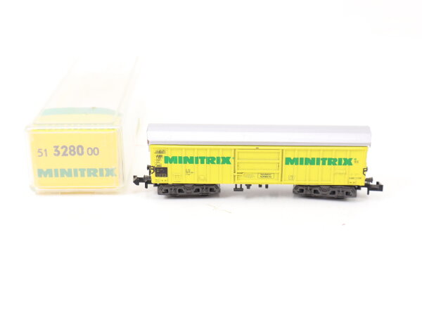 Minitrix N 3280 Güterwagen Schwenkdachwagen 055 4 178-7 "Minitrix" DB