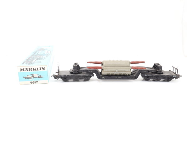 Märklin H0 4617 Güterwagen Tiefladewagen mit Trafo "AEG" 980 896 DB OVP