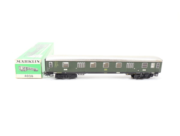 Märklin H0 4026 Personenwagen Gepäckwagen grün 112 401 Köln DB / Blech Licht OVP